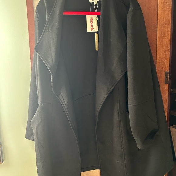 Spandex/rayon stretch blazer, mid thigh length. Never worn. NWT. - Picture 5 of 5